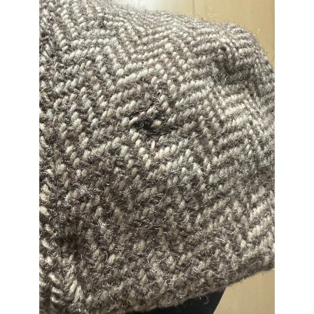 Vintage LL Bean Hanna Hats Donegal Tweed Flat Cap Ivy‎ Newsboy Ireland Brown